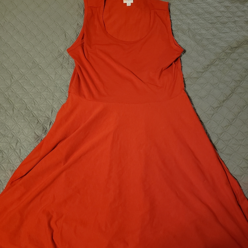 Lularoe Nikki Dress Red XL
